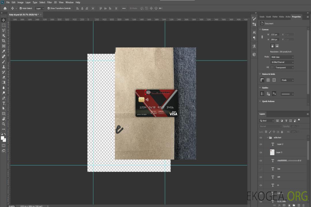 Congo Afriland Première carte visa bancaire photolook recto template Congo Afriland Première carte visa bancaire photolook recto template